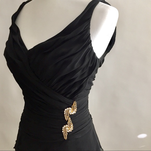 Tadashi Black Long Dress Size 4 - Picture 5 of 8